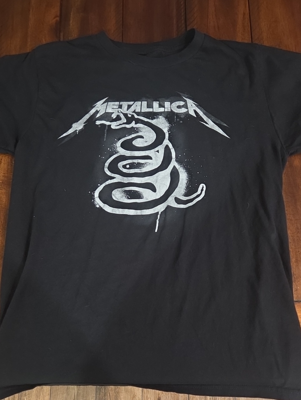 Metallica " dont tread on me " snake Graphic T-Shirt - Black